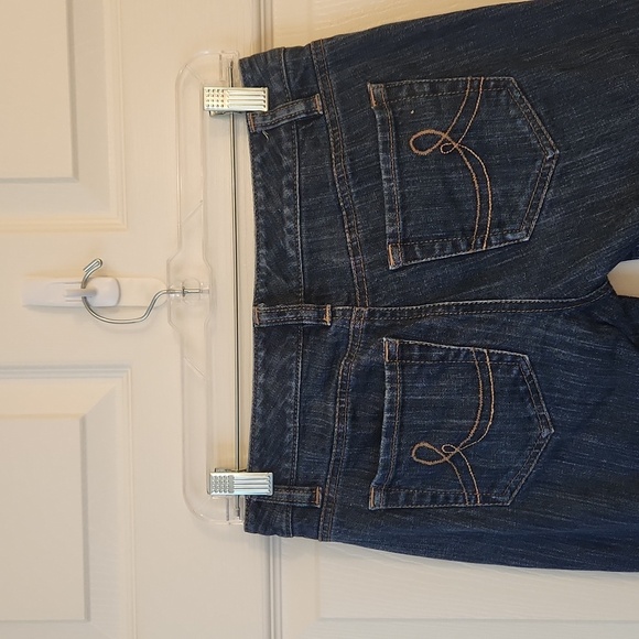 Ann Taylor Loft Women's Originl Boot Dark Blue Wash Jeans Size 2 Petite - Picture 12 of 12